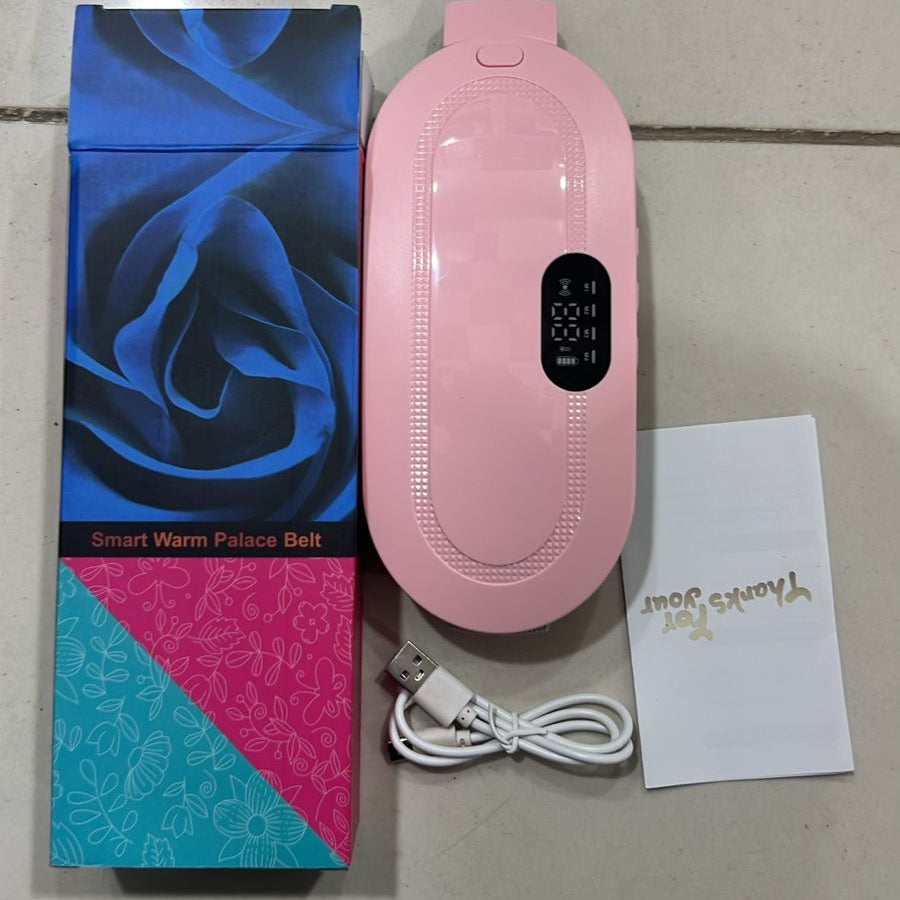 Heating Pad women Period Pain Cramp Relief Belt -Portable Menstrual Heating Pad, Heated Belly Belt for Menstrual Cramp Relief with 3 Heat Levels and 4 Modes, Electric Belt Massage for Women and Girls - Electric Massager Machine for Women