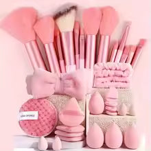 13/33pcs Professional Makeup Brush Set with Accessories for Combination Skin- Featuring Soft Brushes,Suitable for Beginners