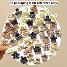 10/20/30pcs Beige Mixed Pack Small Clips, Cute Girl Accessories - Perfect for Daily Use, Special Occasions, or Travel Gifts