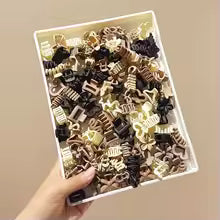 10/20/30pcs Beige Mixed Pack Small Clips, Cute Girl Accessories - Perfect for Daily Use, Special Occasions, or Travel Gifts